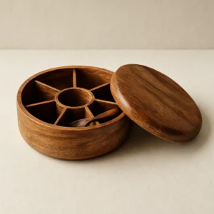 Mango Wood Spice Box